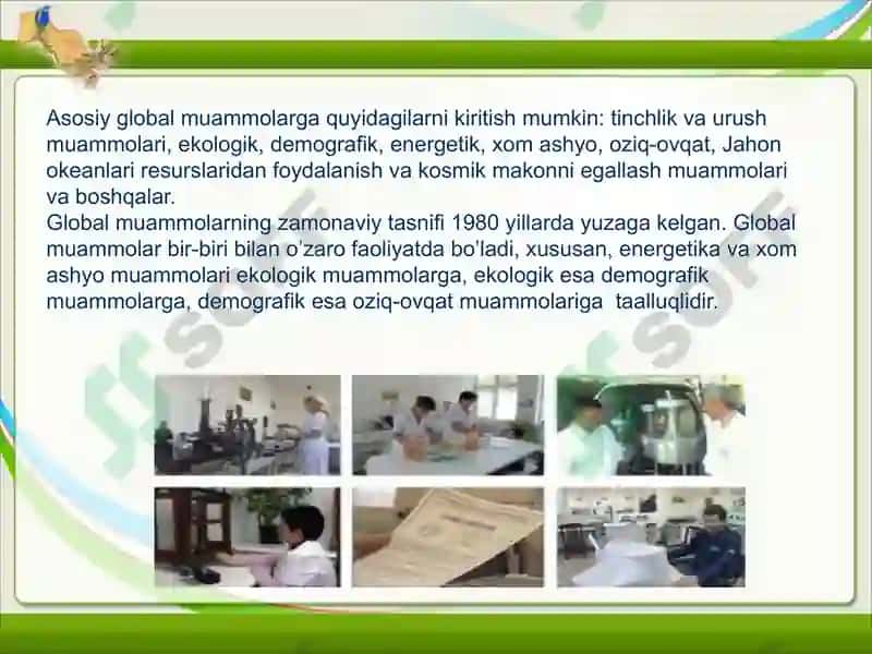 Jahon iqtisodiyotining Global muammolari 4