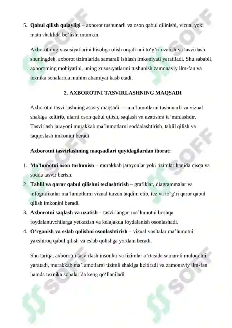 Axborotni tasvirlash vositalarning moxiyati 4