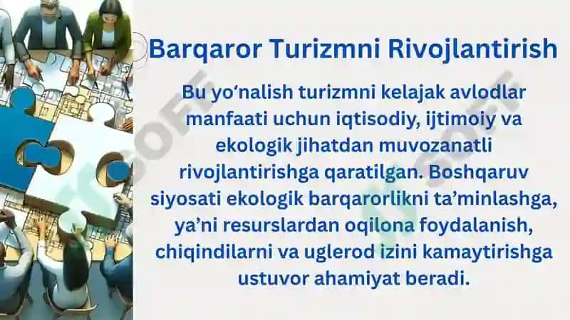Turizm Siyosati va Rejalashtirish 4