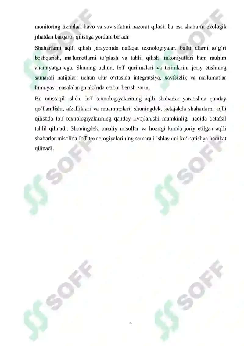 IoT qurilmalari yordamida shaharni aqlli qilish (Smart City) 4