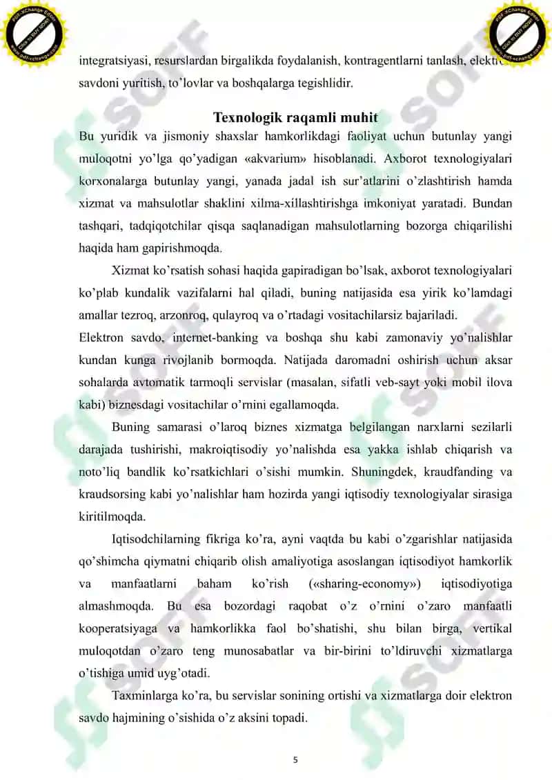 Raqamli iqtisodiyot va iqtisodiy o’sish 4