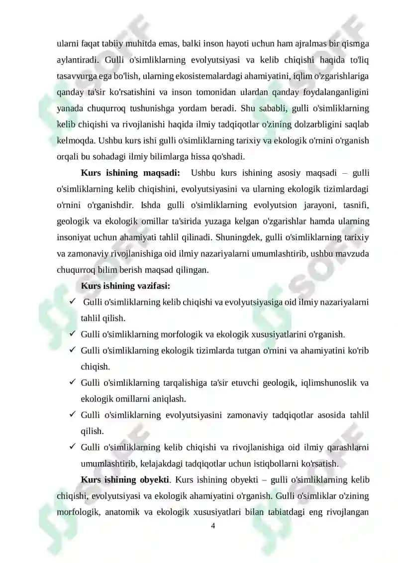 Gulli oʻsimliklarning kelib chiqishi 4