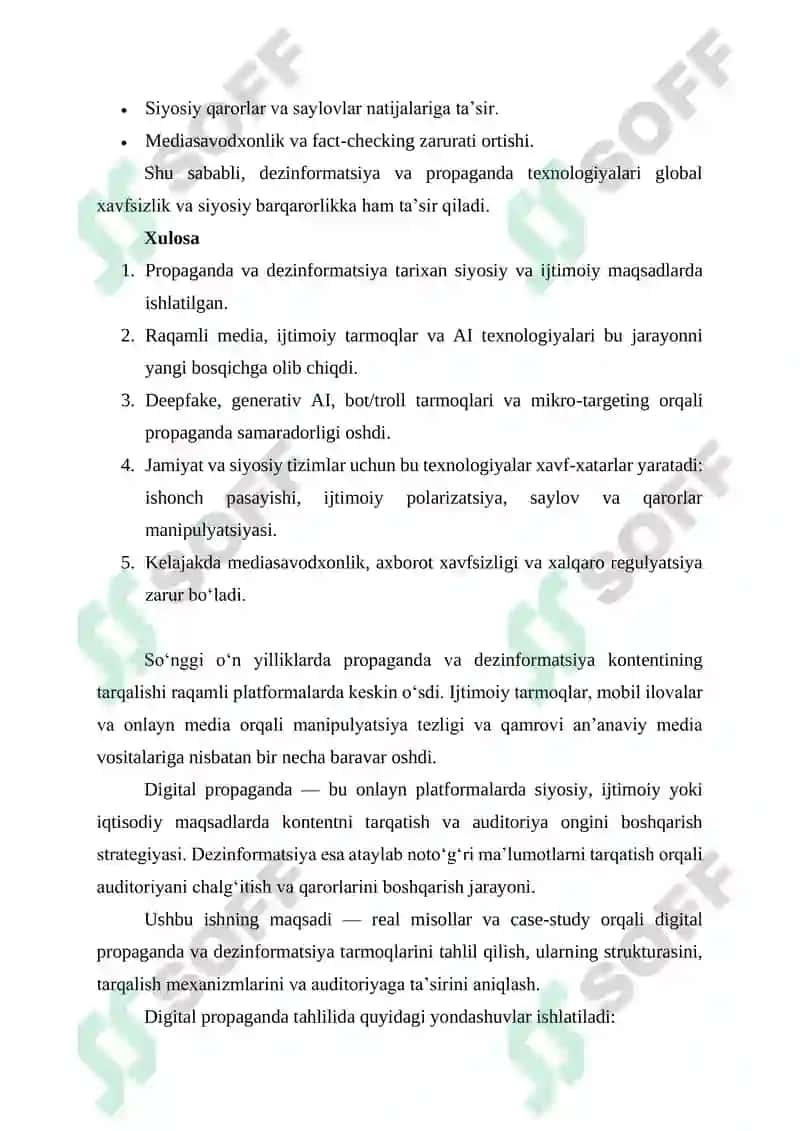 PROPAGANDA VA DEZINFORMATSIYA TEXNOLOGIYALARINING EVOLYUTSIYASI 4