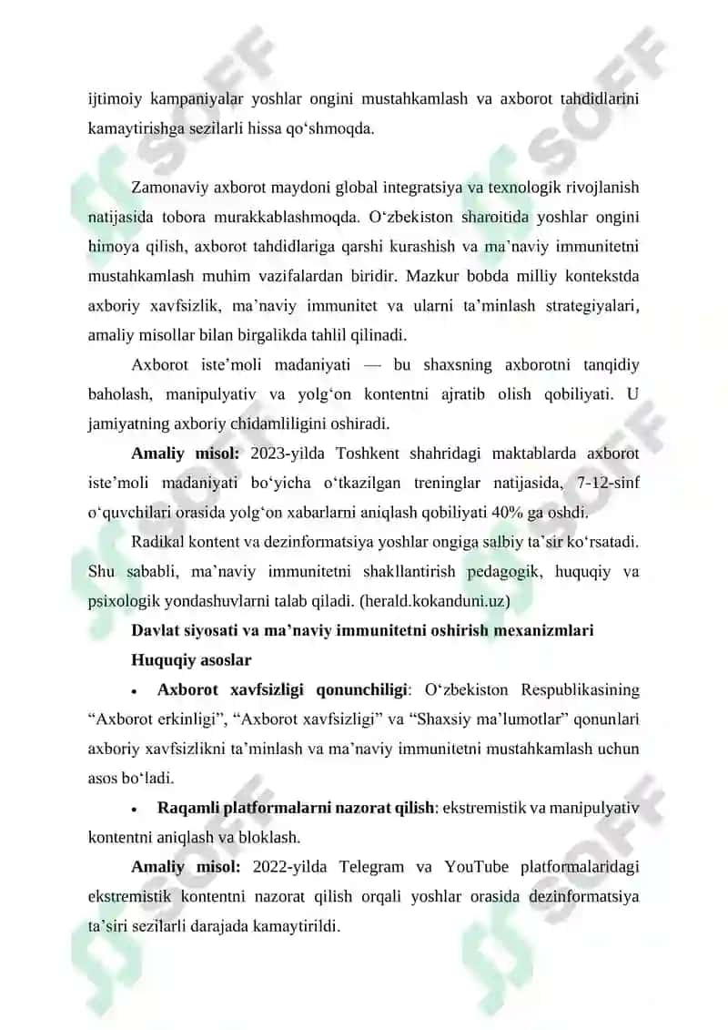 AXBOROT XAVFSIZLIGIDA MA’NAVIY IMMUNITETNING O‘RNI VA MEXANIZMLARI 4