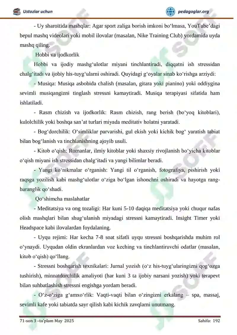KASBIY STRESS PROFILAKTIKASI 4