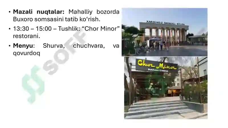 Mustaqil ish turizm turpaket yaratish namuna 4