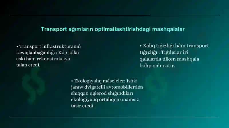 TRANSPORT AǴIMLARIN 4
