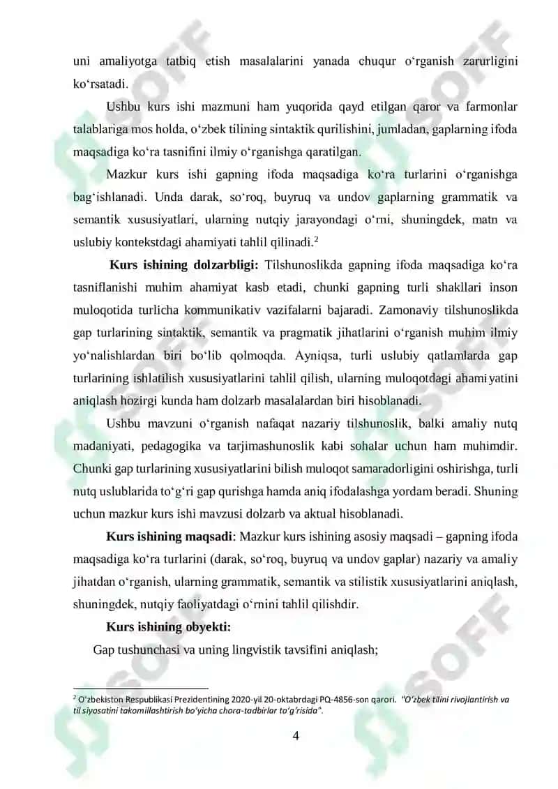 Gapning ifoda maqsadiga koʻra turlari 4