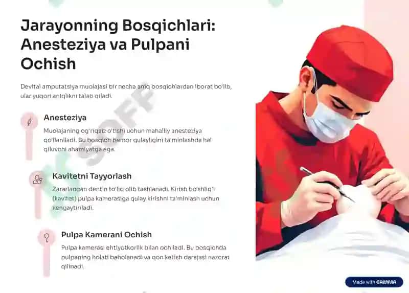 Devital Amputatsiya Usuli 4