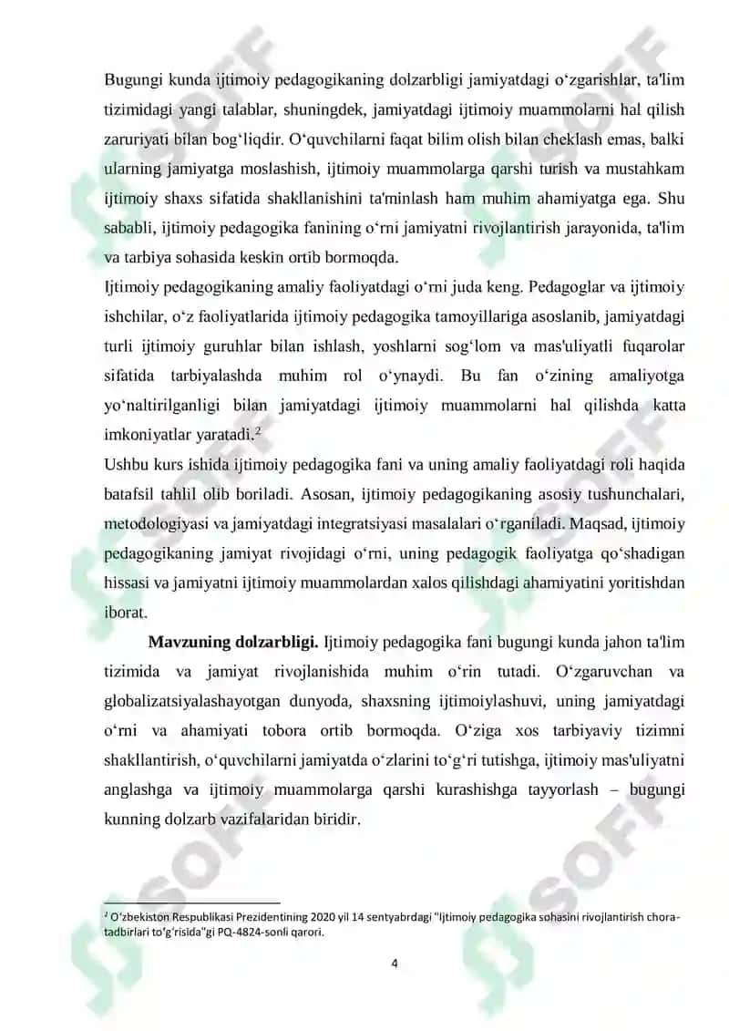 Ijtimoiy Pedagogika Fan va Amaliy Faoliyat 4
