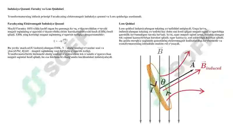 Transformatorlarning tuzilishi va ishlash prinsipi 4