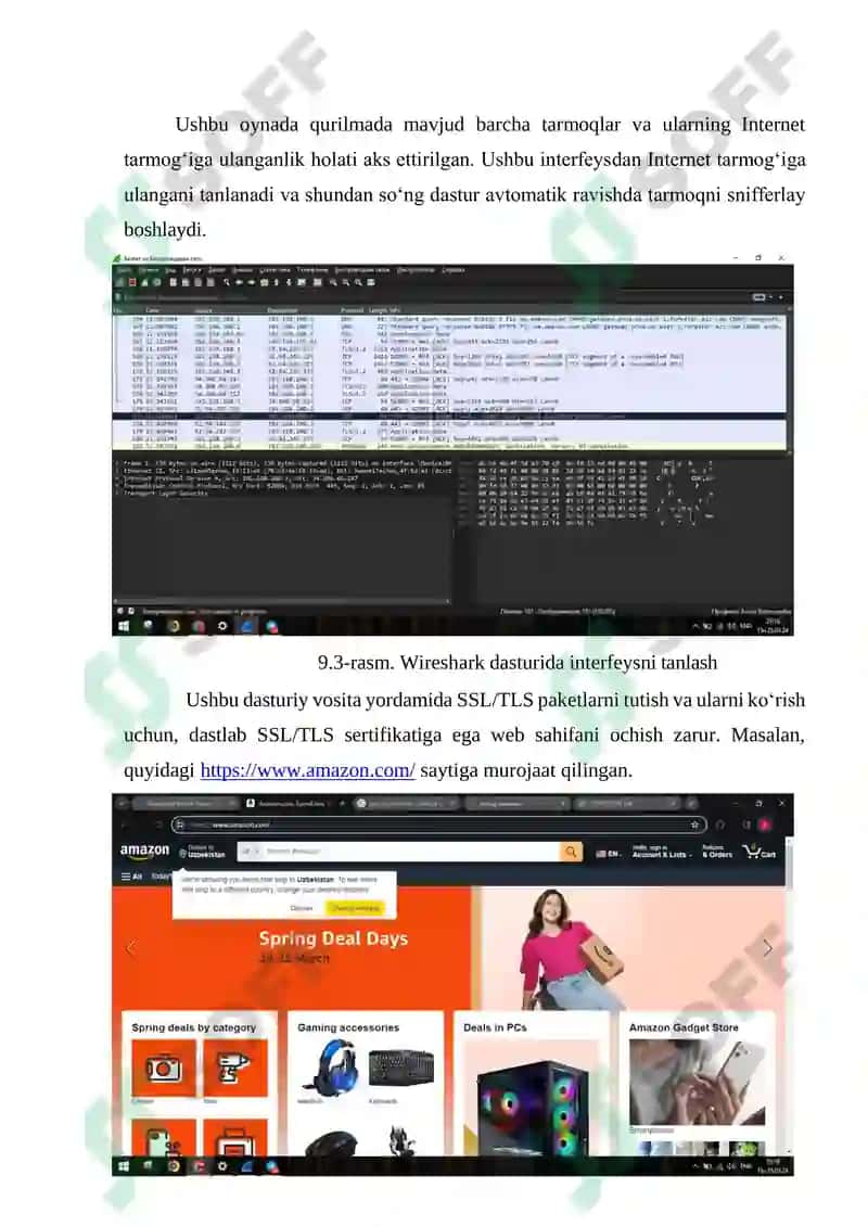 Wireshark ilovasi yordamida SSL paketini tahlili 4