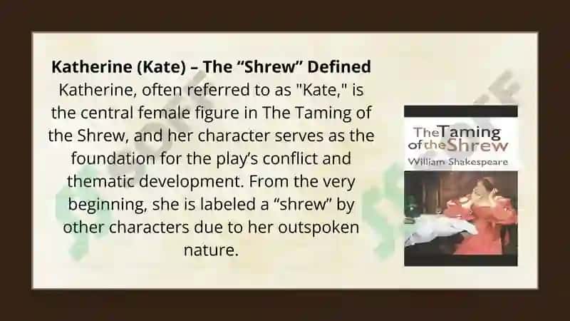 Female character's in William Shakespeare's "Comedy the Taming 4