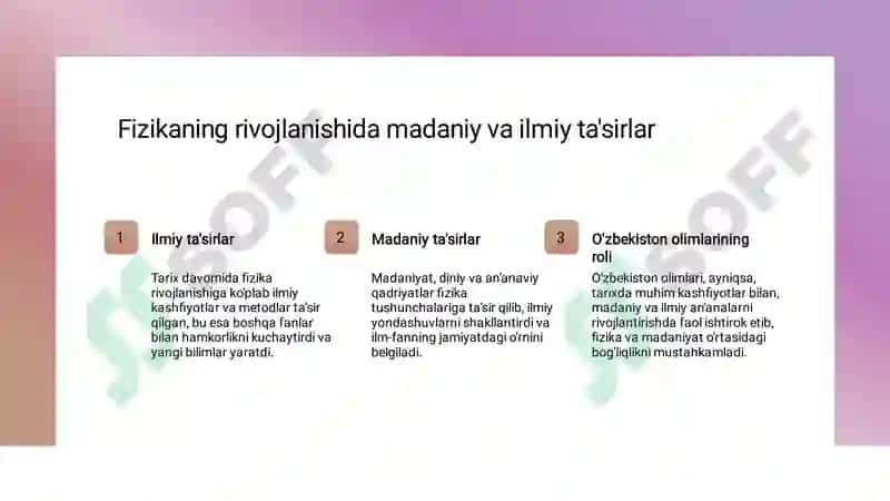 Fizikaning boshqa fanlar bilan bog’liqligi 4