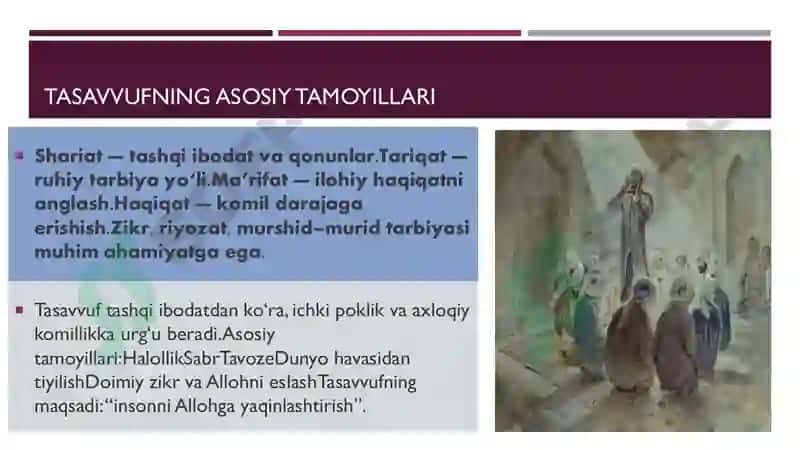 Tasavvuf tushunchasi va uning mohiyati 4