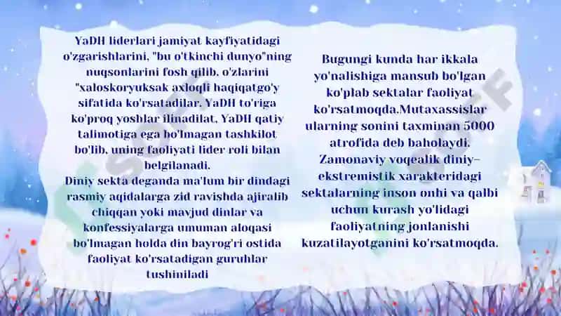 Yangi diniy harakatlar va sektalar 4