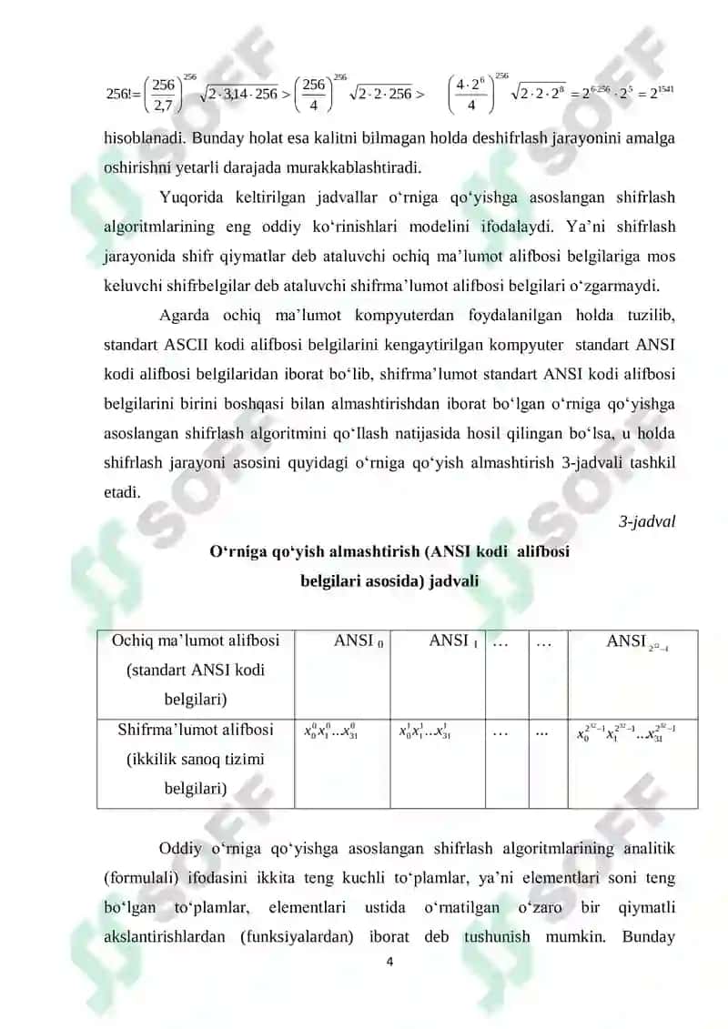 Oqimli simmetrik shifrlash algoritmlari tahlili 4