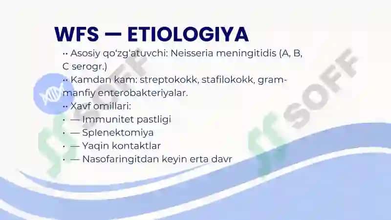 WFS — meningokokk sepsisi 4