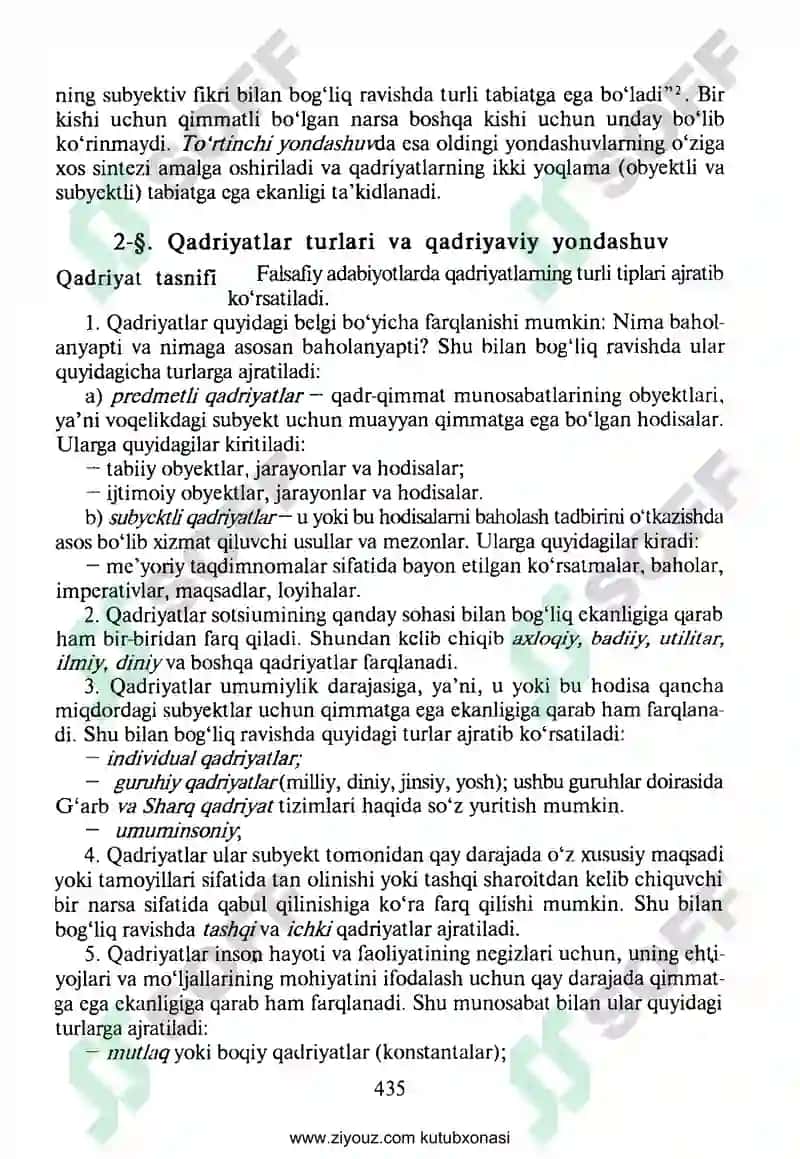 Qadriyatlar Falsafasi 4