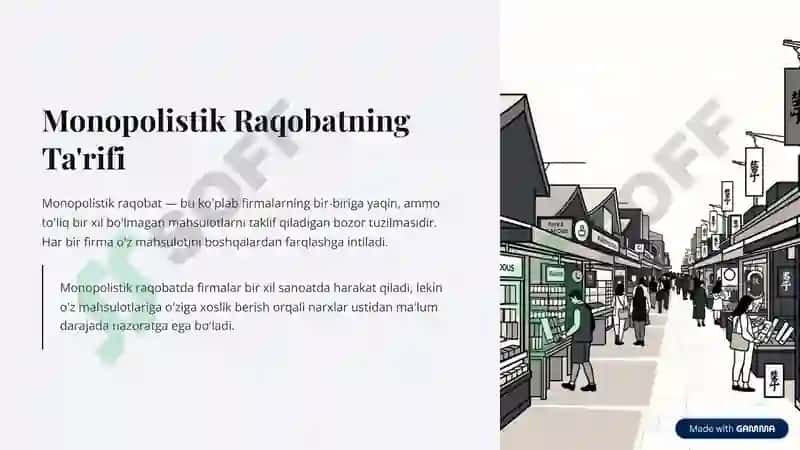Monopoliyaning Ta'rifi va Asosiy Xususiyatlari 4