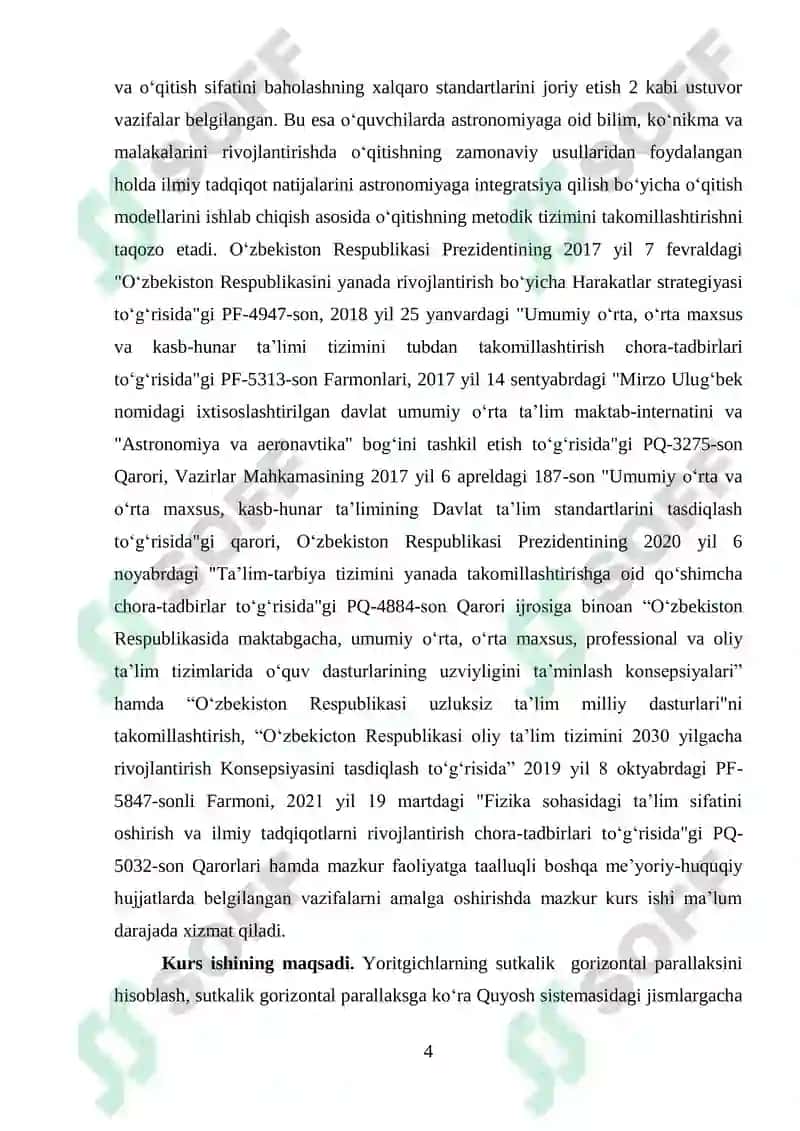 UMUMIY ASTRONOMIYA FANIDAN 4