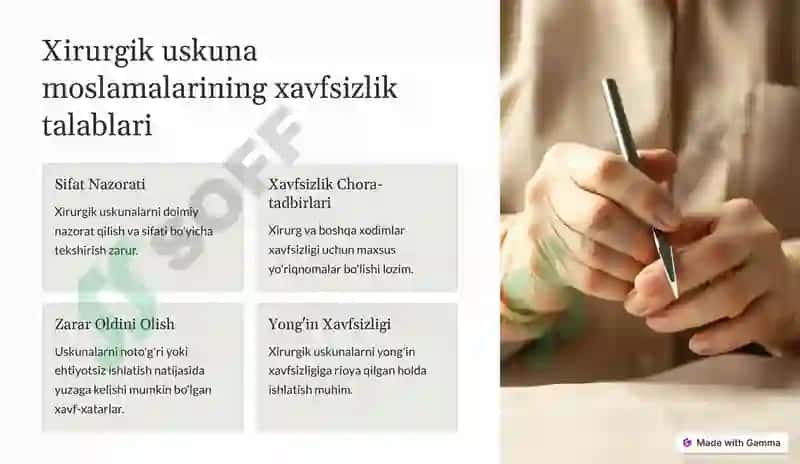 Zamonaviy xirurgik uskuna moslamalari 4