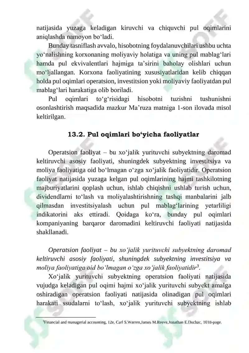 Pul Oqimlari Hisoboti 4