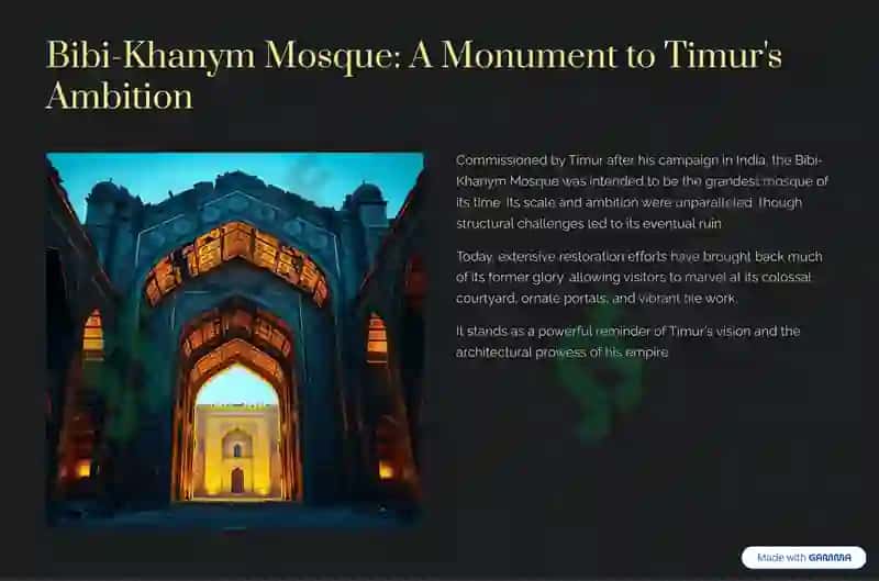 A Journey Through Time:  Samarkand, Jewel of the Silk  Road 4