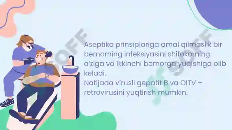 Stomatologiyada aseptika va aseptika qoidalari 4
