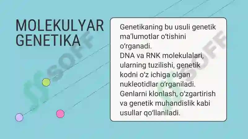 Mavzu: Odamlar genetikasi (genetika) 4