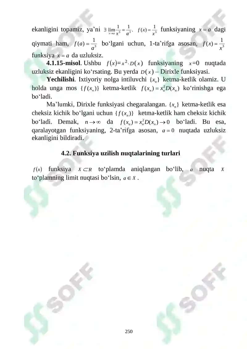 Uzluksiz funksiya 4