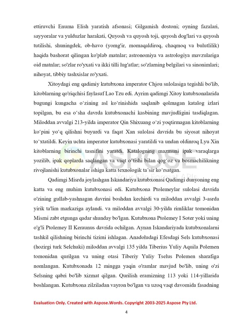 QADIMGI DAVR MANBASHUNOSLIGI 4