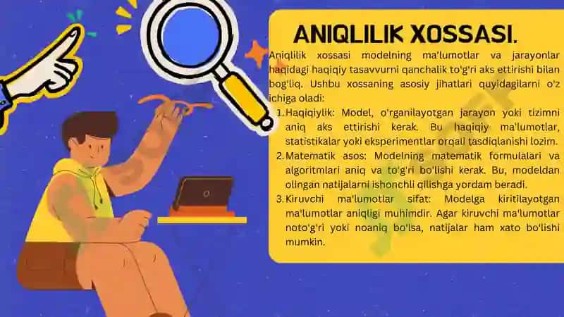 Modellarni tuzishning asosiy xossalari. 5
