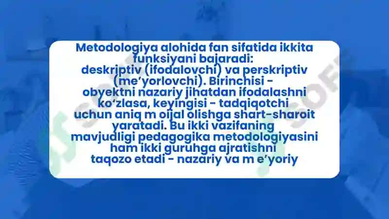 Metodologiya Tushunchasi 5