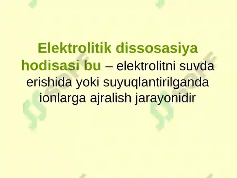 Elektrolitlardagi jarayonlar 5