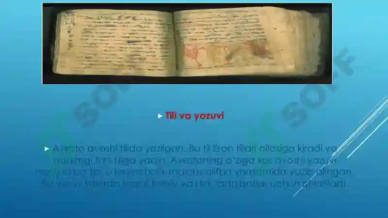 ENG QADIMGI YOZMA YODGORLIKLARDA TA’LIM TARBIYA MASALALARI (AVESTO) 5