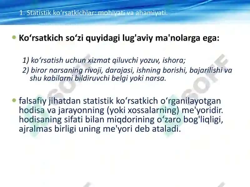 Statistika fanidan amaliy mashg'ulotlar 5