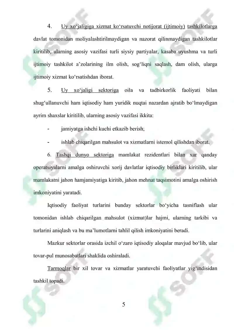 O’zbekiston milliy hisoblar tizimi 5