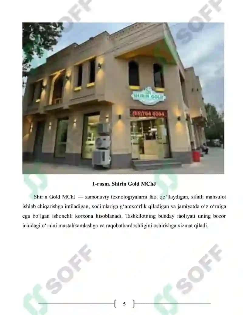 MALAKAVIY AMALIYOT HISOBOTI 5