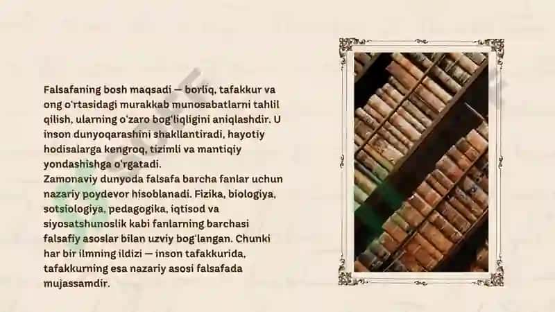 Falsafaning asosiy qonunlari va kategoriyalari 5