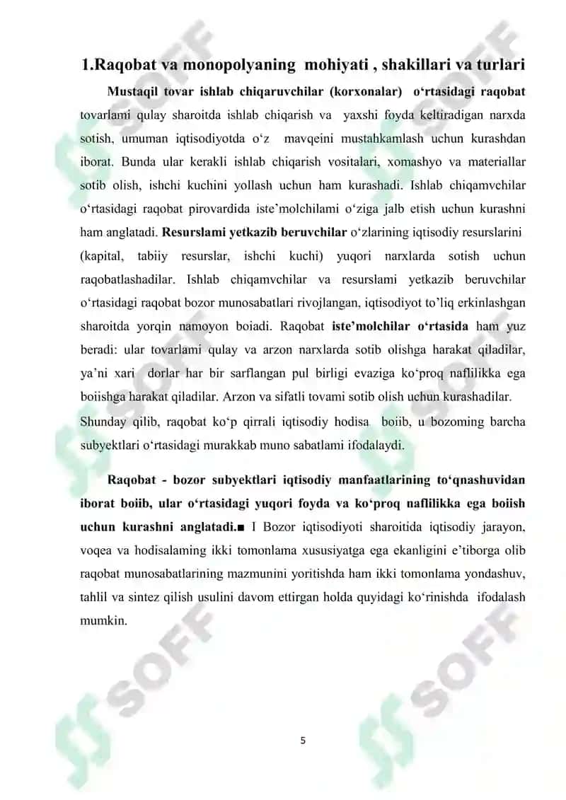 Bozor Iqtisodiyoti 5