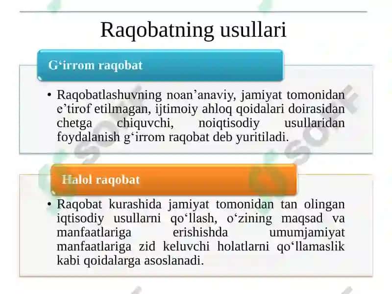 Raqobat va Monopoliya 5