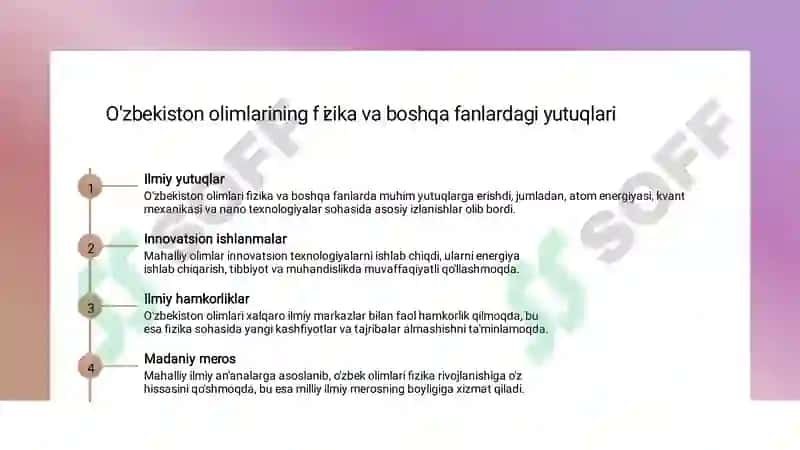 Fizikaning boshqa fanlar bilan bog’liqligi 5