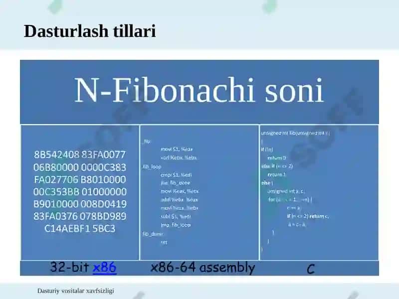 N-Fibonachi soni 5