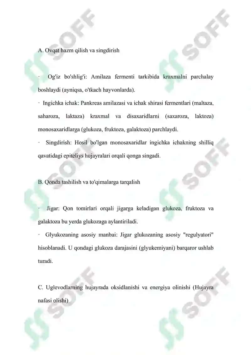 Hayvonlarda uglevodlar almashinuvining asosiy jarayonlari 5