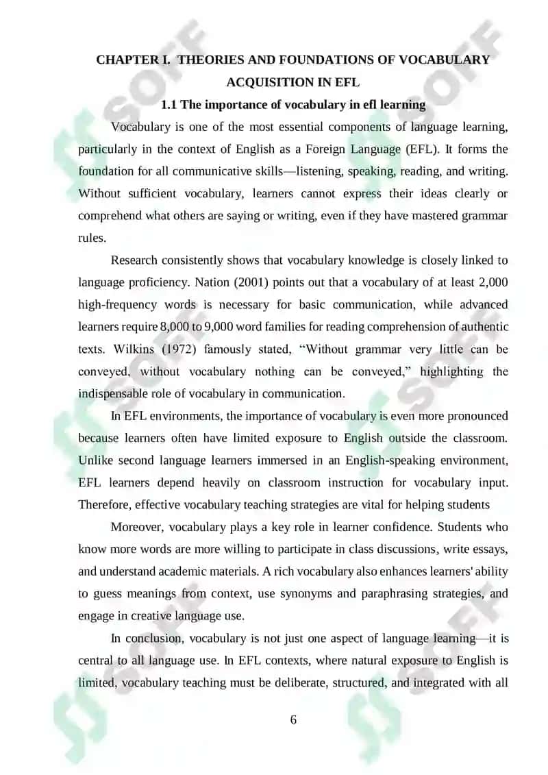 Effective Methods of Teaching Vocabulary in EFL Classes 5