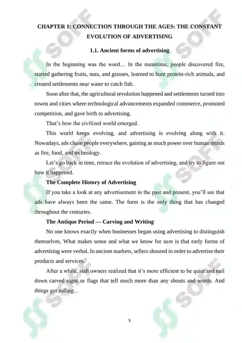 Advertising Course Work 5