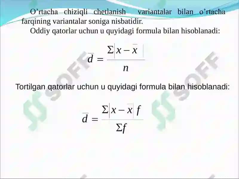 Statistikda Variatsiyani Baholash Usullari va Dispersion Tahlil Asoslari 5
