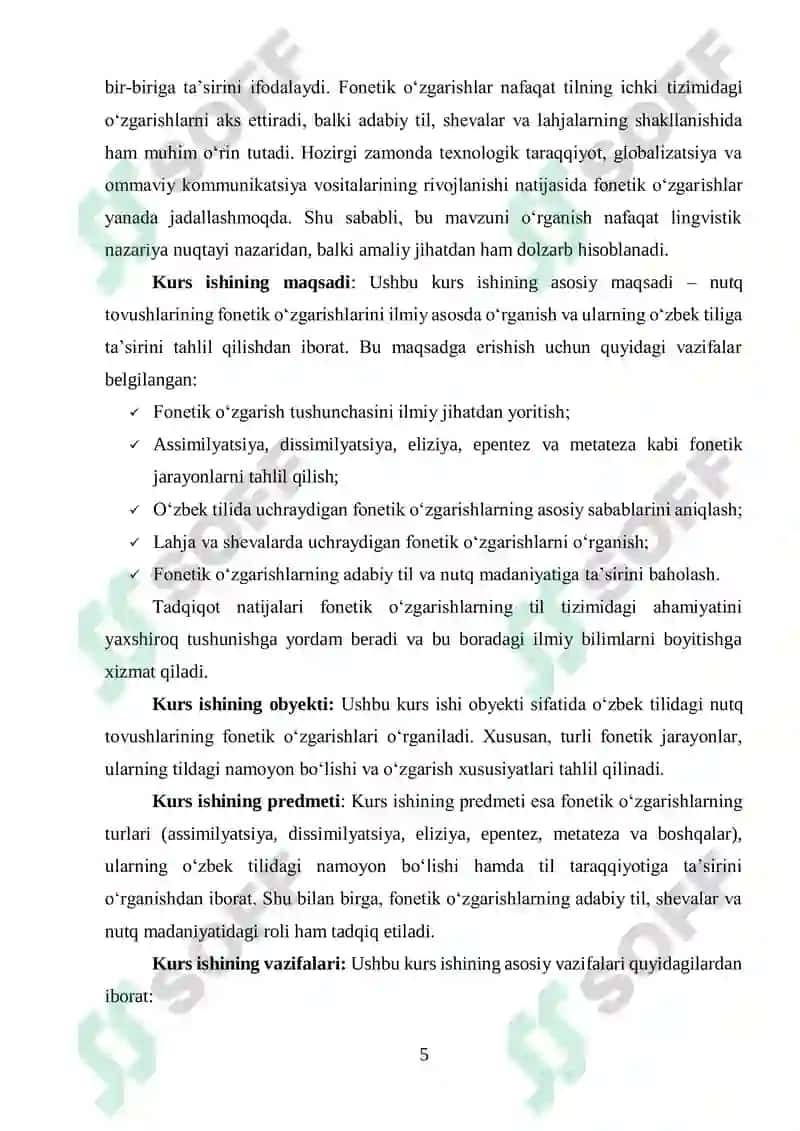 Nutq tovushlarining fonetik oʻzgarishlari 5