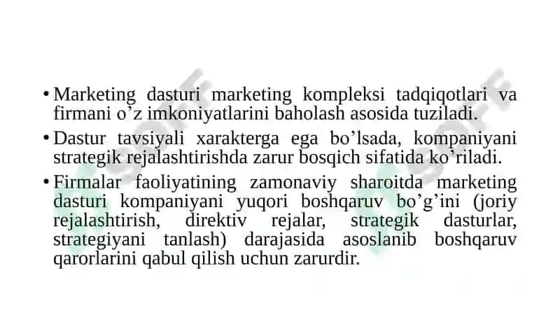 Marketing dasturi 5